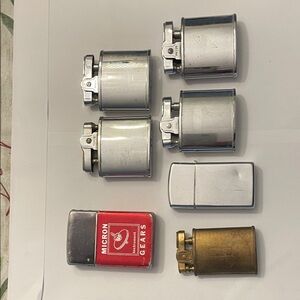 Vintage Lighter Collection - Silver, Red, Gold